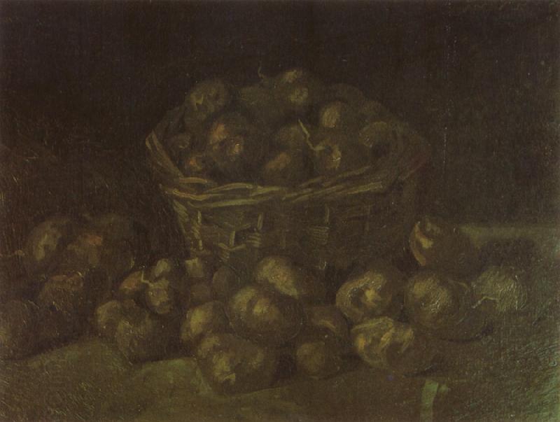 Vincent Van Gogh Still life with a Basket of Potatoes (nn04) China oil painting art